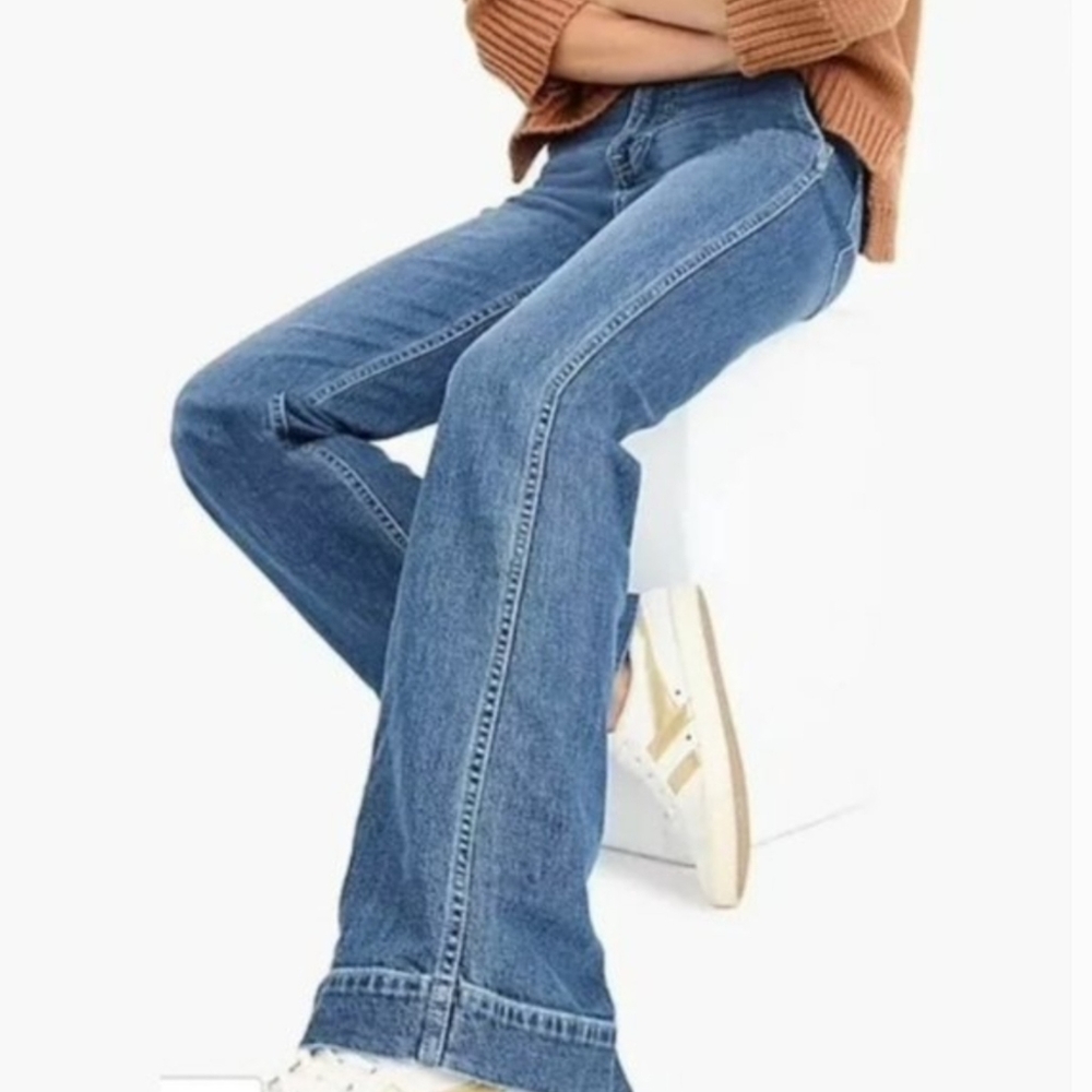 J. Crew Trademark High Waist Wideleg Jeans Size 28